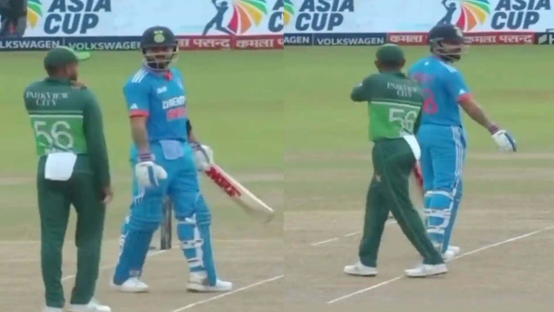 Watch Virat Kohli Babar Azam Caught In A Beautiful Bromance Act